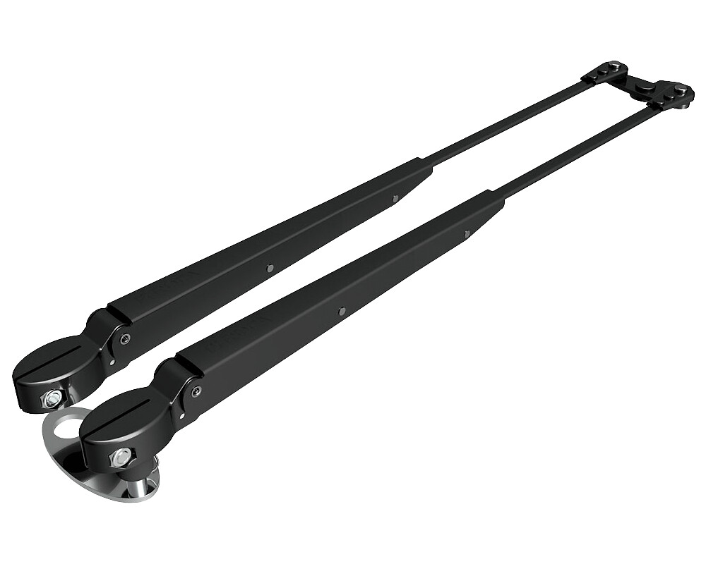 DOUBLE WIPER ARM 454-591MM, BLACK 1 DOUBLE WIPER ARM 454-591MM, BLACK