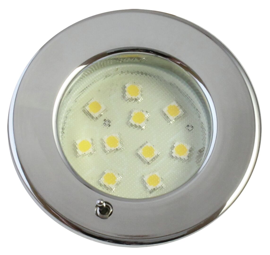 LIGHTING SURFACE 9-SMD LED, CHROME, WITH SWITCH 1 LIGHTING SURFACE 9-SMD LED, CHROME, WITH SWITCH