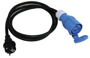 ADAPTER CABLE SCHUKO MALE/CEE FEMALE