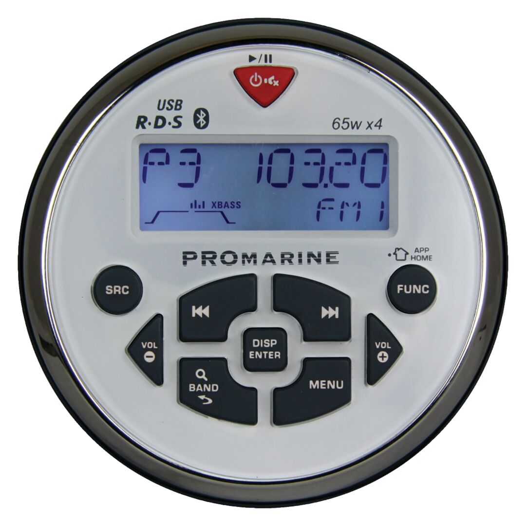 LTC PROMARINE 1111 ROUND RADIO, WHITE 1 LTC PROMARINE 1111 ROUND RADIO, WHITE