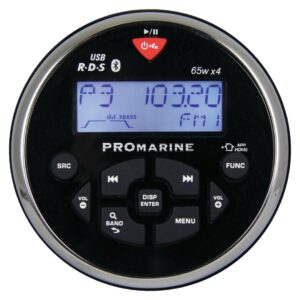 LTC PROMARINE 1111 ROUND RADIO, BLACK