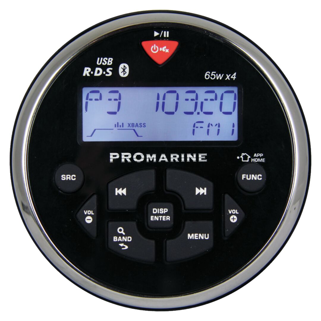 LTC PROMARINE 1111 ROUND RADIO, BLACK 1 LTC PROMARINE 1111 ROUND RADIO, BLACK