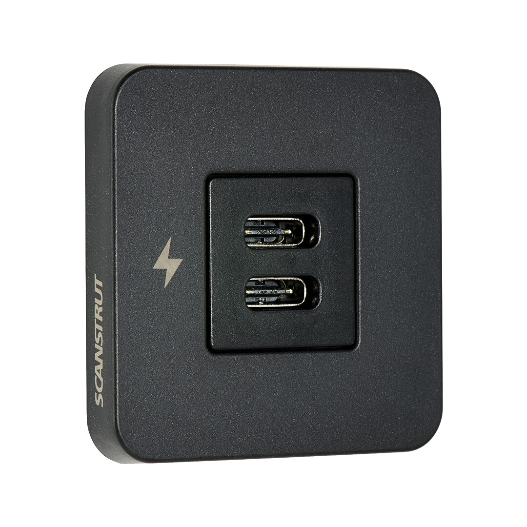 TILE USB-C / USB-C CHARGER 12/24V, BLACK 2 TILE USB-C / USB-C CHARGER 12/24V, BLACK - Image 2