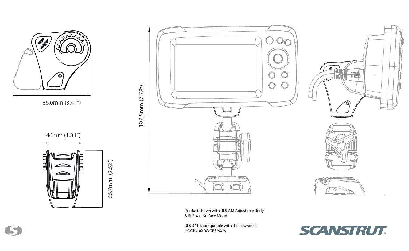 ROKK MINI HOOK2 PRO SERIES, SURFACE MOUNTING MOUNT 3 ROKK MINI HOOK2 PRO SERIES, SURFACE MOUNTING MOUNT - Image 3