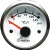 OIL PRESSURE GAUGE 10KG, WHITE/STAINLESS STEEL 4 9514700458 fullhd