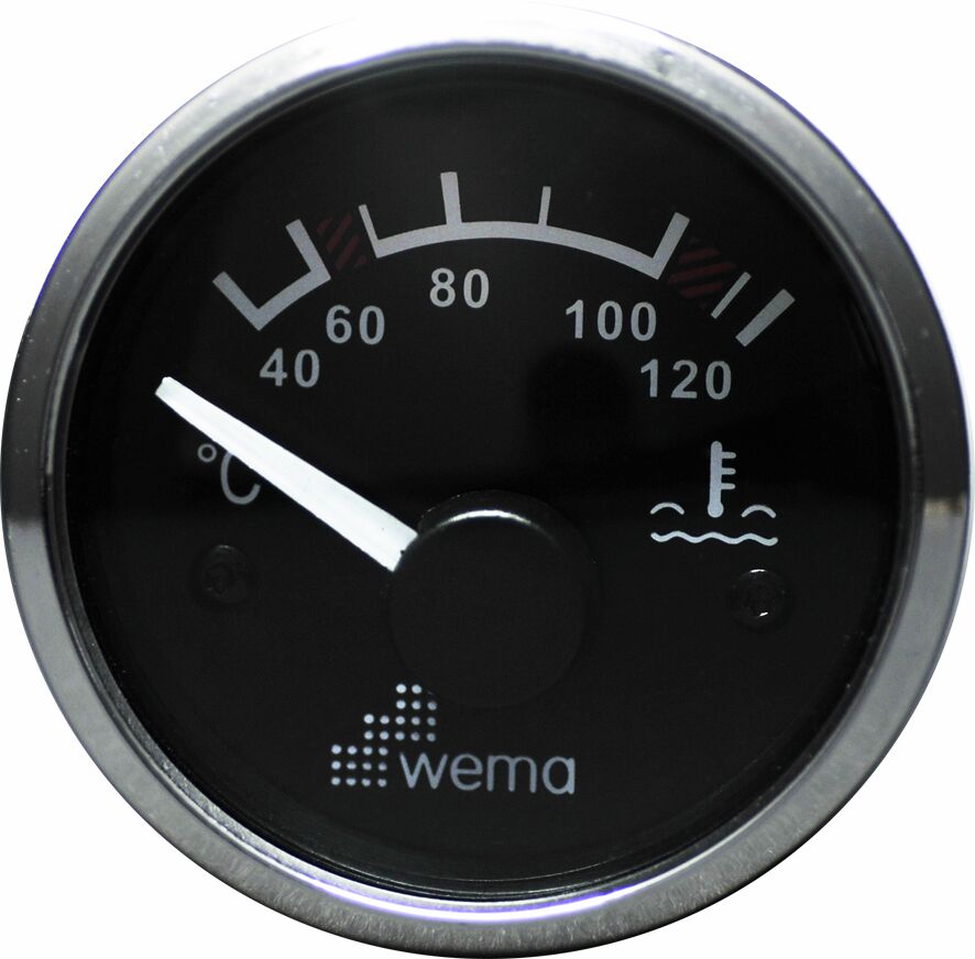 WATER THERMOMETER 120°, BLACK/STAINLESS STEEL 1 WATER THERMOMETER 120°, BLACK/STAINLESS STEEL