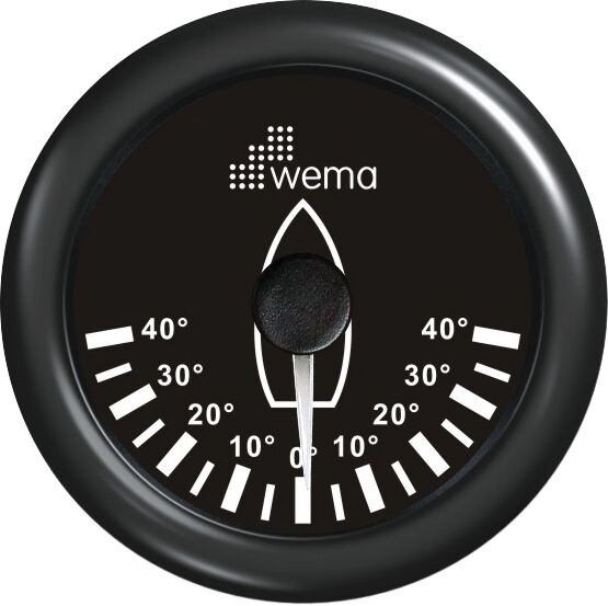 ROD-5 RUDDER ANGLE METER, BLACK 1 ROD-5 RUDDER ANGLE METER, BLACK