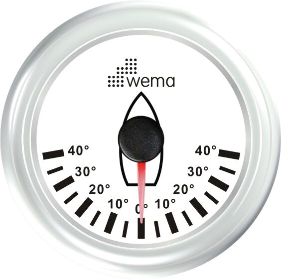 ROD-5 RUDDER ANGLE METER, WHITE 1 ROD-5 RUDDER ANGLE METER, WHITE