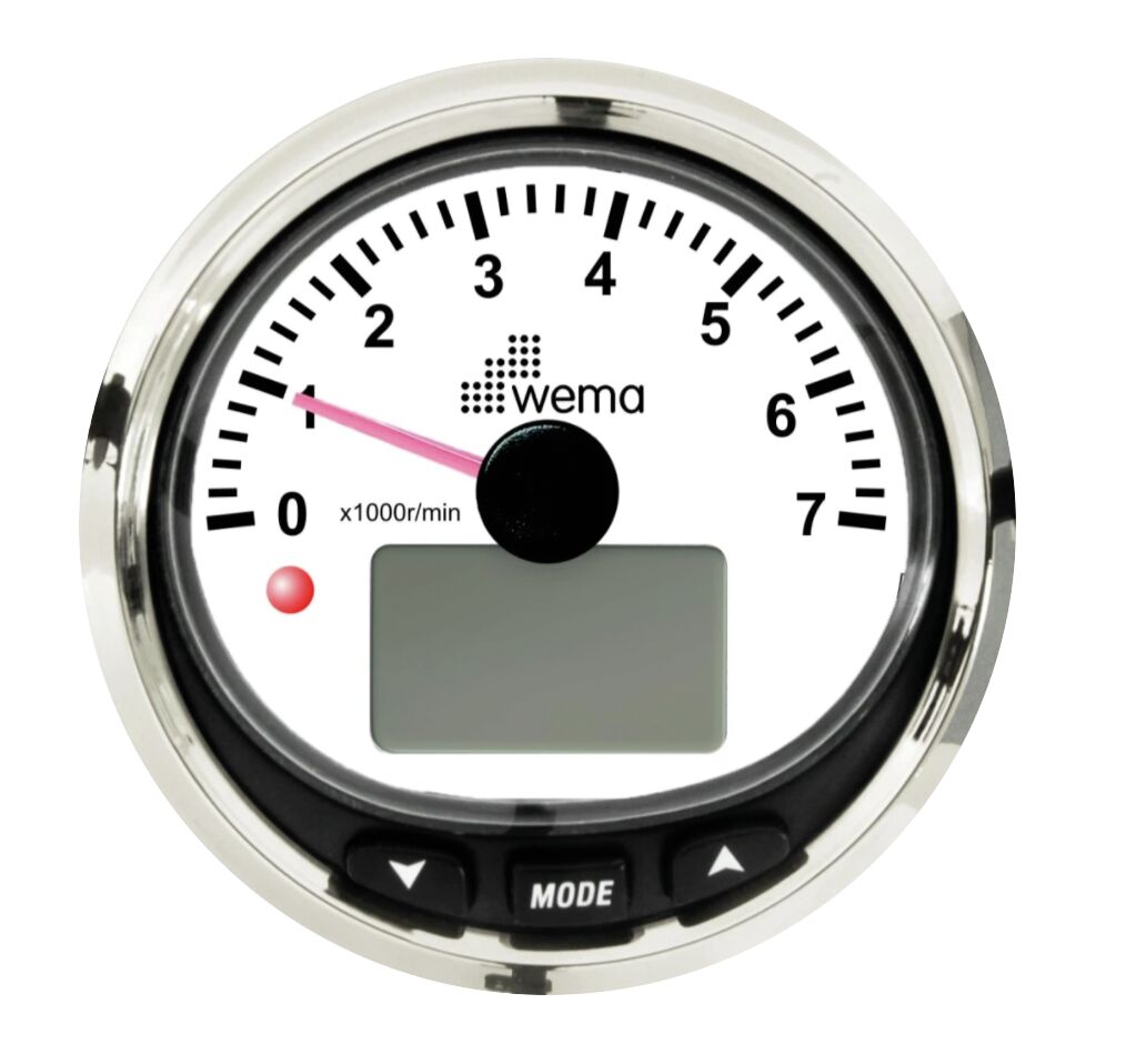 NMEA2000 TACHOMETER, WHITE 1 NMEA2000 TACHOMETER, WHITE