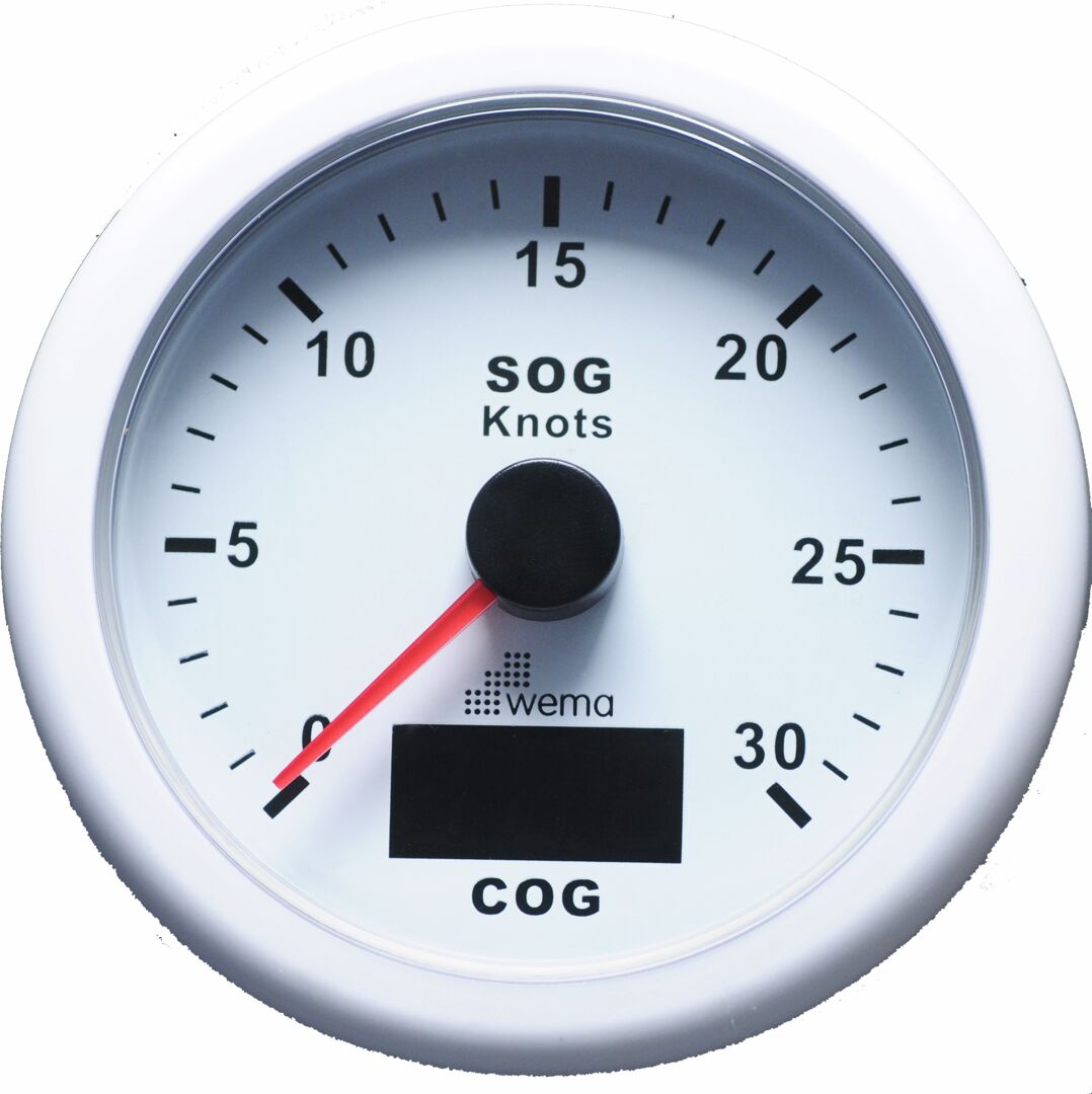 GPS SPEEDOMETER 30S, WHITE 1 GPS SPEEDOMETER 30S, WHITE