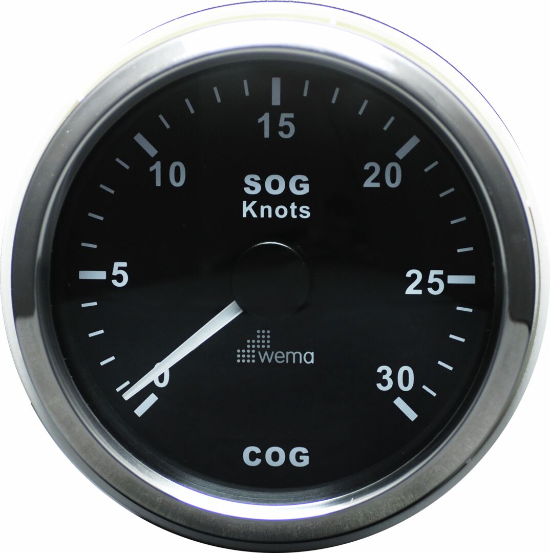 GPS SPEEDOMETER 30S, BLACK/STAINLESS STEEL 1 GPS SPEEDOMETER 30S, BLACK/STAINLESS STEEL