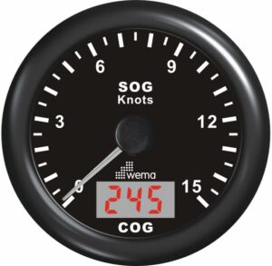 GPS SPEEDOMETER 15 S, BLACK