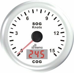 GPS SPEEDOMETER 15S, WHITE