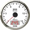 GPS SPEEDOMETER 15 S, WHITE/STAINLESS STEEL 5 9514700726 fullhd