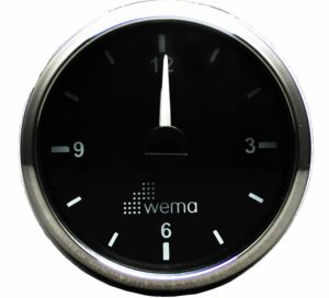 QUARTZ WATCH, BLACK/STAINLESS STEEL