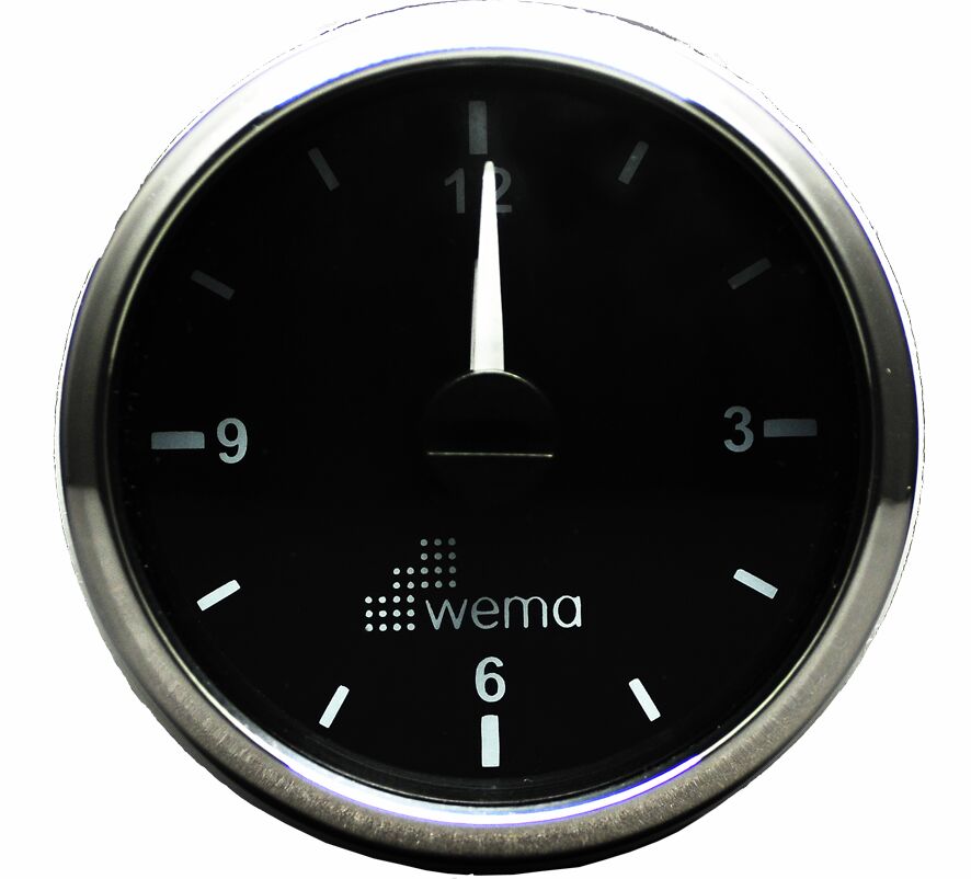 QUARTZ WATCH, BLACK/STAINLESS STEEL 1 QUARTZ WATCH, BLACK/STAINLESS STEEL