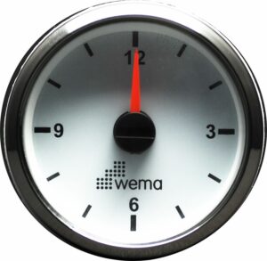 QUARTZ WATCH, WHITE/STAINLESS STEEL