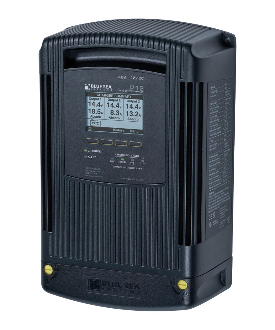 BATTERY CHARGER BLUESEA P12 40A - 12V 1 BATTERY CHARGER BLUESEA P12 40A - 12V