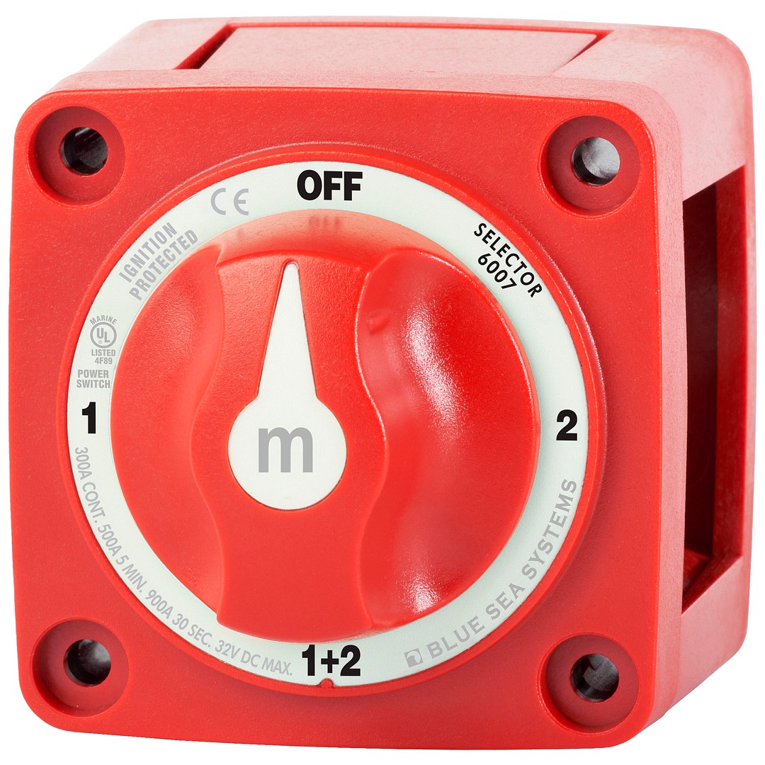 M-SERIES MINI MAIN SWITCH 1-2-OFF-BOTH, RED 1 M-SERIES MINI MAIN SWITCH 1-2-OFF-BOTH, RED