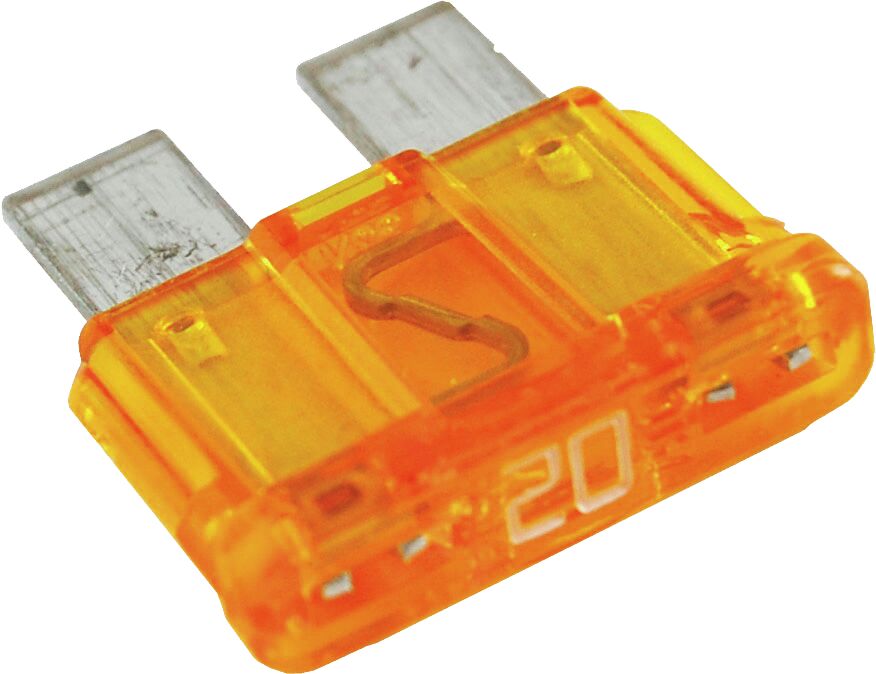 FLAT FUSE 20A 2PCS/PACK 1 FLAT FUSE 20A 2PCS/PACK