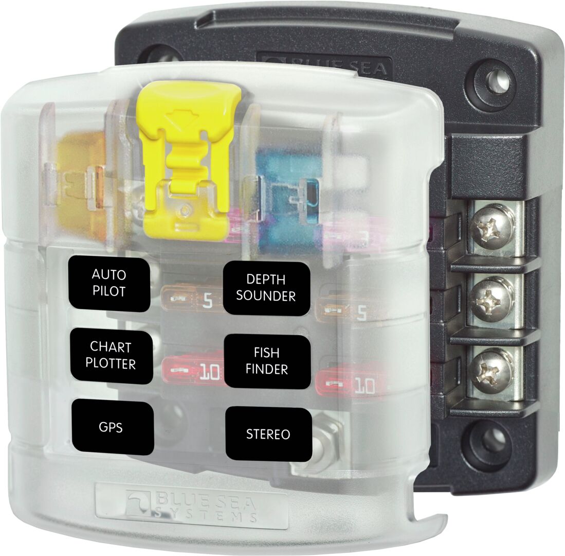 ST FUSE BOX WITH COVER, 6 FUSES 1 ST FUSE BOX WITH COVER, 6 FUSES