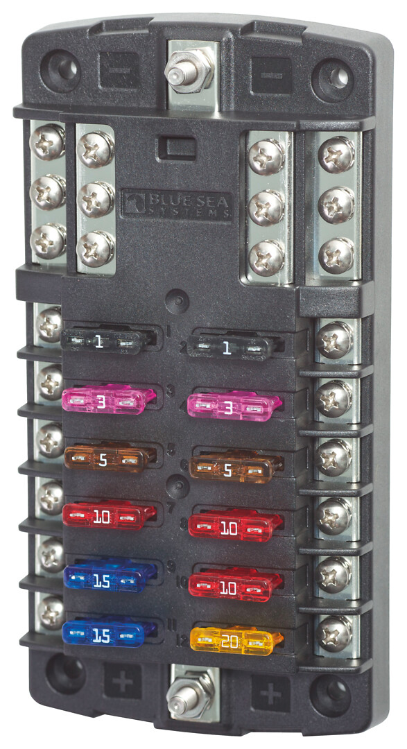 FUSE BOX 12 FUSES 1 FUSE BOX 12 FUSES