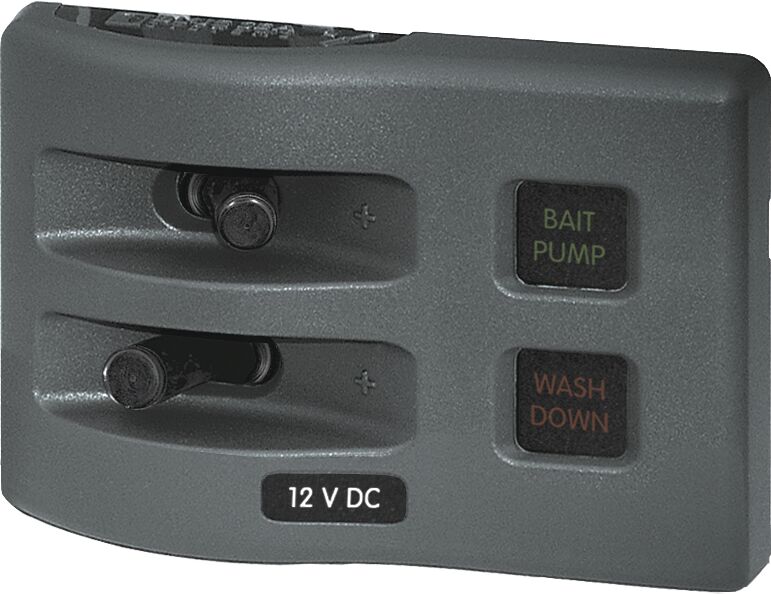 WEATHERDECK® SWITCH PANEL, 2 SWITCHES 1 WEATHERDECK® SWITCH PANEL, 2 SWITCHES