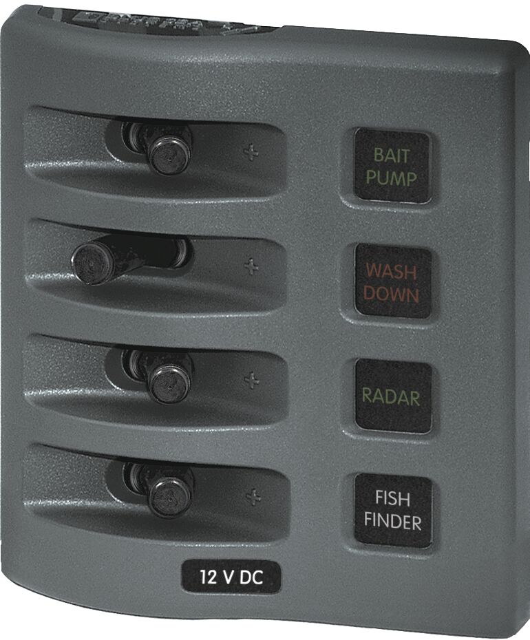 WEATHERDECK® SWITCH PANEL, 4 SWITCHES 1 WEATHERDECK® SWITCH PANEL, 4 SWITCHES
