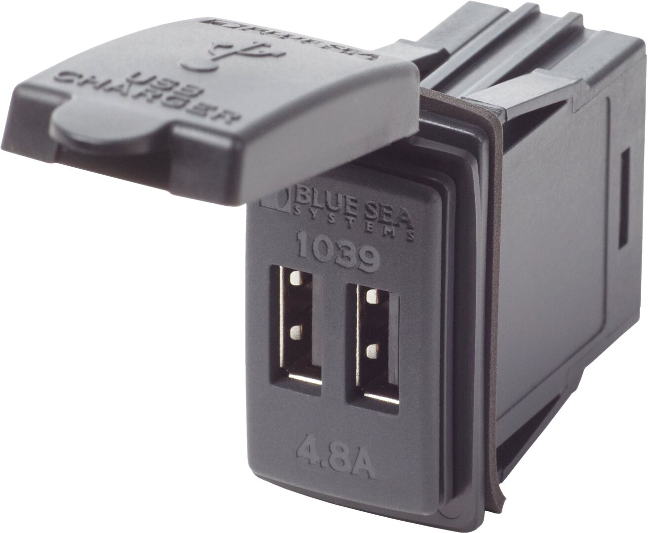 USB SOCKET WITH COVER, RECTANGULAR 1 USB SOCKET WITH COVER, RECTANGULAR