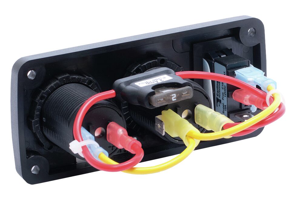 SOCKET PANEL 12V + DOUBLE USB 2 SOCKET PANEL 12V + DOUBLE USB - Image 2