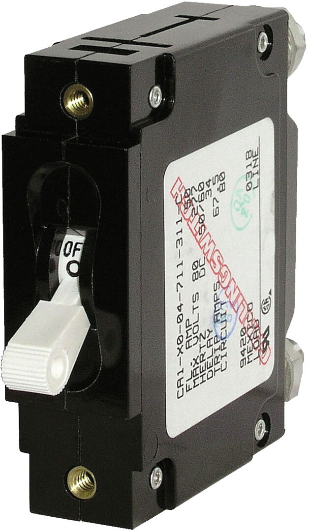 CIRCUIT BREAKER CA1TOGGLE 25A WHT 1 CIRCUIT BREAKER CA1TOGGLE 25A WHT