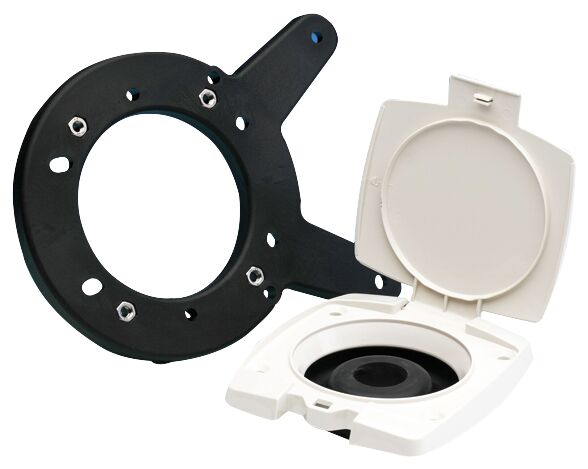 PLASTIC COVER FITTING + PUMP COVER MOUNTING PLATE 1 PLASTIC COVER FITTING + PUMP COVER MOUNTING PLATE