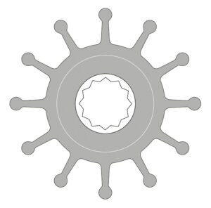 IMPELLER FOR F5 PUMP, KNURLED