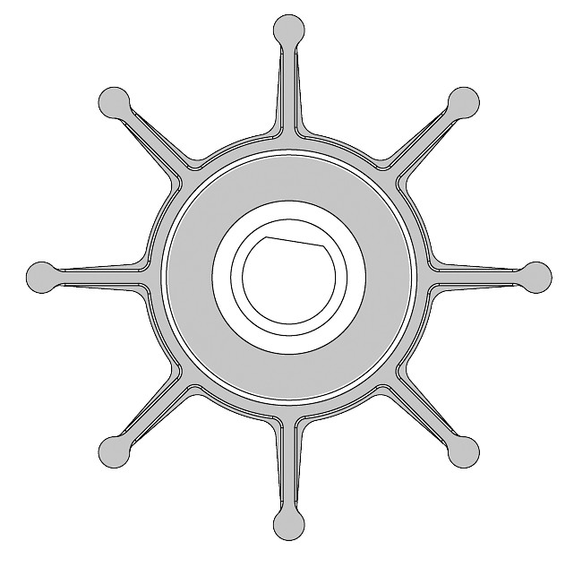 IMPELLER FOR F3 PUMP 1 IMPELLER FOR F3 PUMP