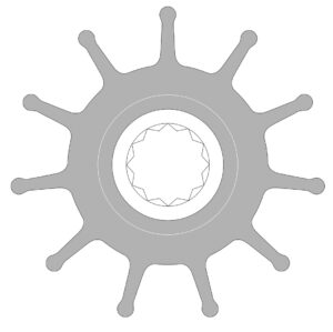 IMPELLER FOR F8 PUMP, KNIVED