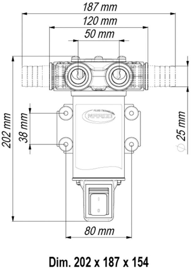 MARCO VP45-S TRANSFER PUMP 12V 3 MARCO VP45-S TRANSFER PUMP 12V - Image 3
