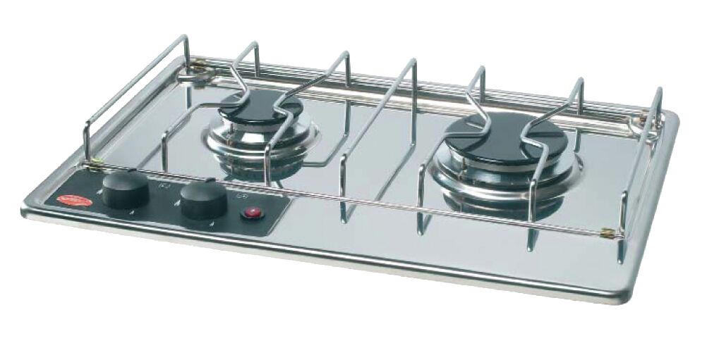GAS STOVE WITH 2 BURNERS, ELECTRIC IGNITION 1 GAS STOVE WITH 2 BURNERS, ELECTRIC IGNITION