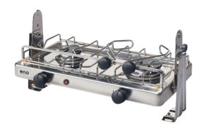 2-BURNER GAS STOVE, WITH BALANCED BRACKET, TABLETOP MODEL