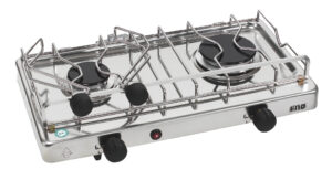 2-BURNER GAS STOVE, TABLETOP MODEL, WITH ELECTRIC IGNITION