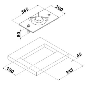 BUILT-IN GAS STOVE GLASS 1 BURNER 5 9515008544m fullhd jpg