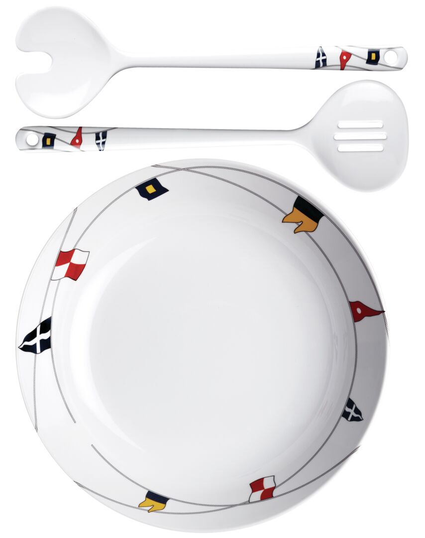 REGATA SALAD BOWL+TOUGHERS 25cm 1 REGATA SALAD BOWL+TOUGHERS 25cm