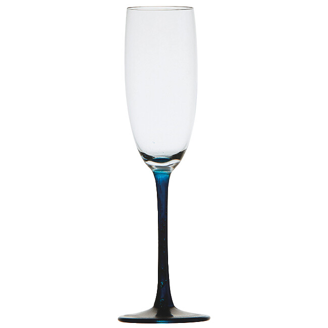 PARTY BLUE CHAMPAGNE GLASSES 6PCS 1 PARTY BLUE CHAMPAGNE GLASSES 6PCS