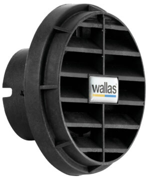 BLACK WALLAS BLOW GRILLE, 75MM