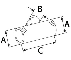 45 DEGREE BRANCHE MODEL 90x60x145MM