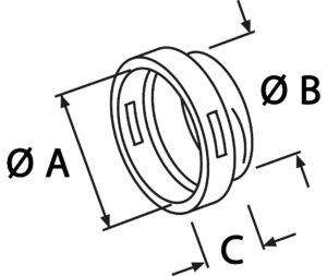 ADAPTER FOR HEATER 60x75x40MM