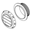 45 DEGREE AIR NOZZLE BLACK, 60MM