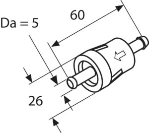 FUEL FILTER CONNECTING HOSE