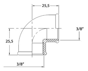 ELBOW 90 3/8' CR BRASS 5 9515010100m fullhd