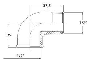 THREADED ELBOW 90 1/2' CR BRASS 5 9515010118m fullhd