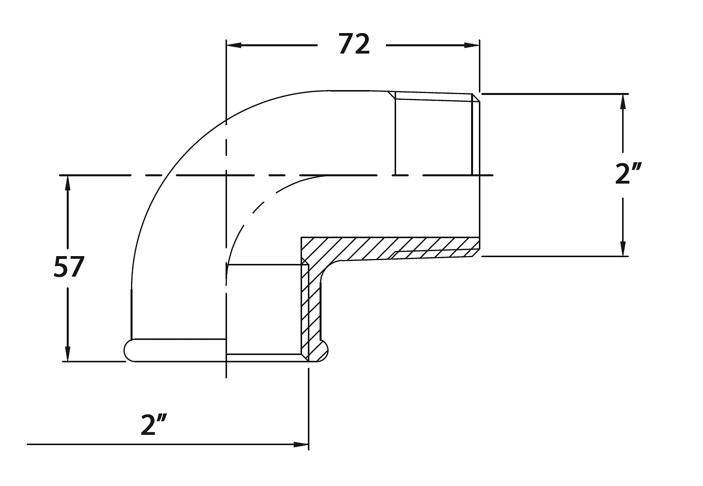 THREADED ELBOW 90 2' CR BRASS 3 THREADED ELBOW 90 2' CR BRASS - Image 3